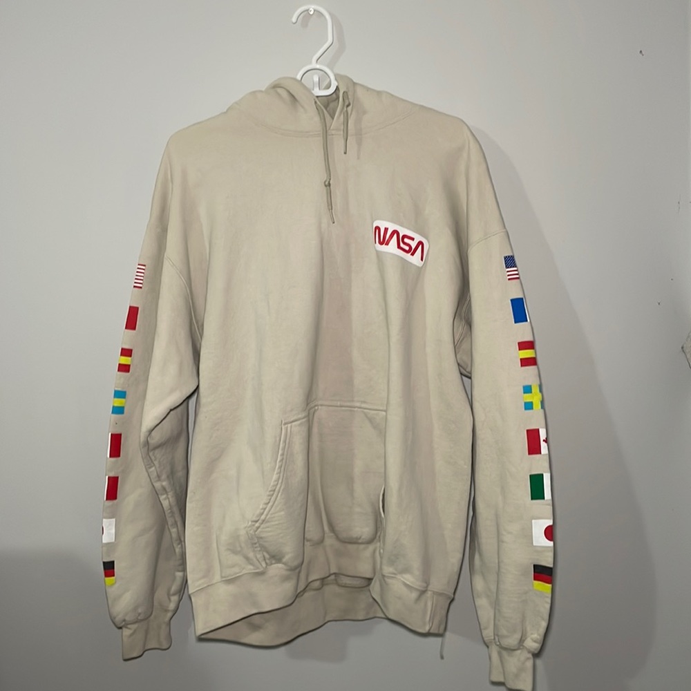 Chemistry Brand NASA Hoodie | Large | Flag Sleeves